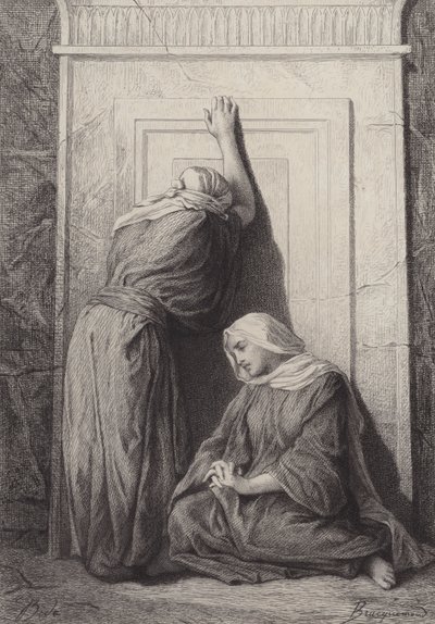 Maria Magdalena i druga Maria autorstwa after Albert Robida