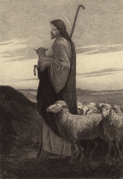 Dobry Pasterz autorstwa after Albert Robida