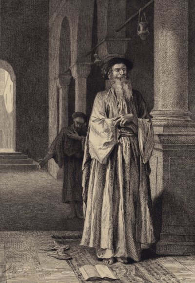 Faryzeusz i celnik autorstwa after Albert Robida