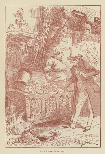 Świetna okazja autorstwa after Albert Robida