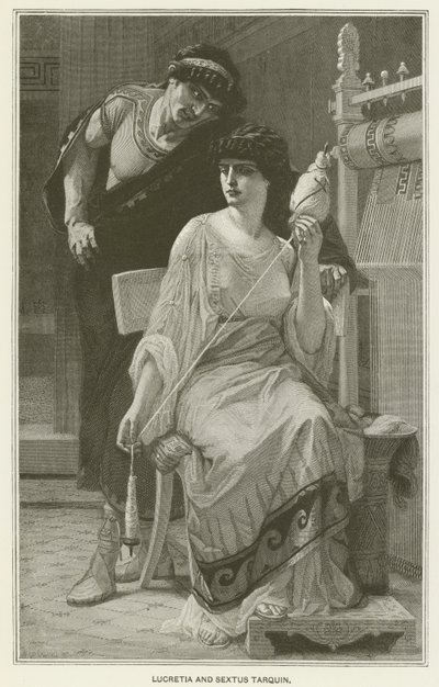 Lukrecja i Sekstus Tarquin autorstwa after Alexandre Cabanel