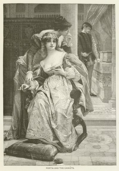 Portia i trumny autorstwa after Alexandre Cabanel