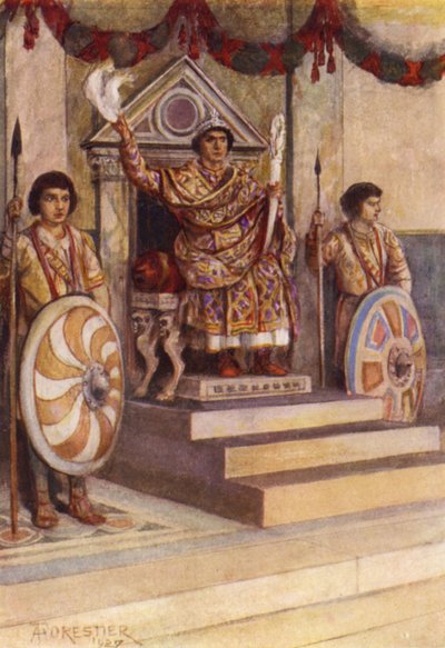Imperator rozpoczyna igrzyska autorstwa after Amedee Forestier