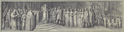 Koronacja Napoleona na króla Włoch w katedrze w Mediolanie, 23 maja 1805 r autorstwa after Andrea Appiani the Elder