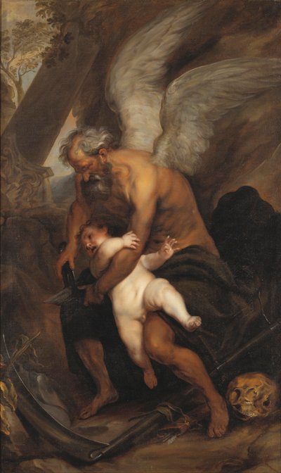 Czas podcina skrzydła miłości autorstwa after Anthony van Dyck