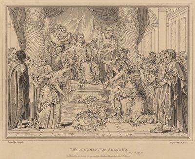 Wyrok Salomona, 1 Królów autorstwa after Antoine Coypel