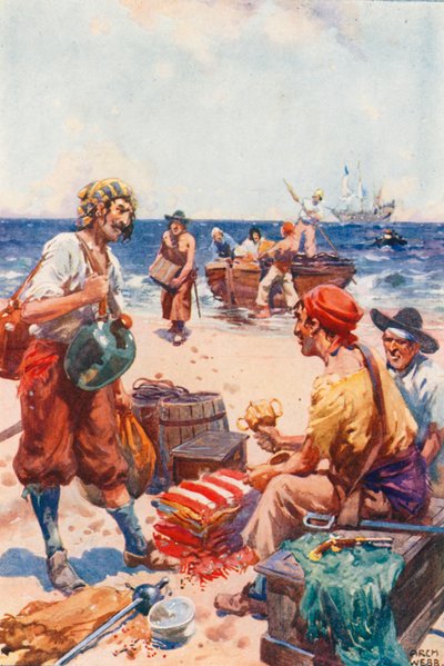 Na Wyspie Buccaneers autorstwa after Archibald Bertram Webb