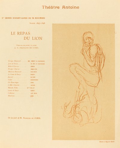 Posiłek Lwa autorstwa after Auguste Rodin