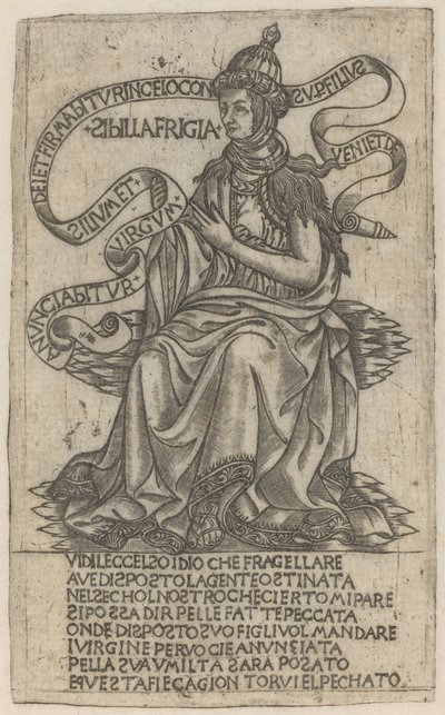 Sybilla frygijska autorstwa after Baccio Baldini