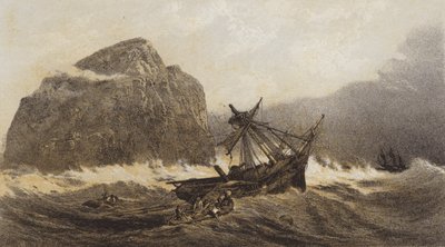 Bass Rock (chromolitho) autorstwa after C. Stanfield