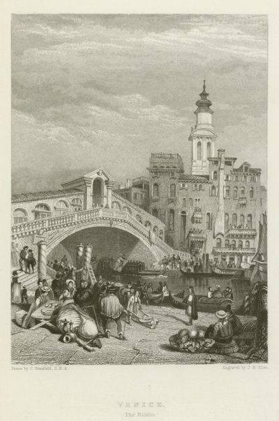 Wenecja, Rialto autorstwa after C. Stanfield