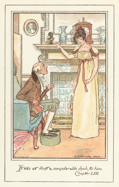 Ilustracja do Jane Austens Emma autorstwa after Charles Edmund Brock