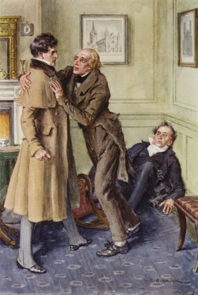 Ilustracja dla Martina Chuzzlewita autorstwa after Charles Edmund Brock