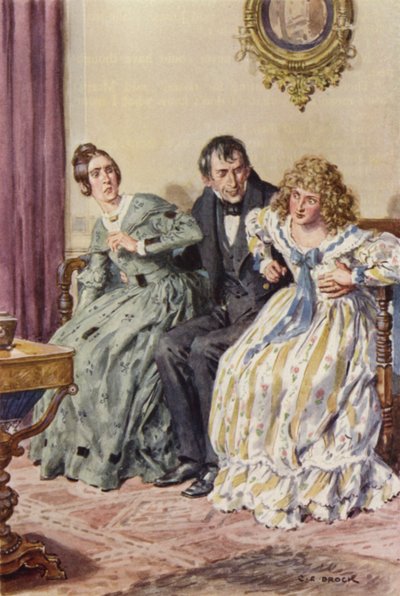 Ilustracja dla Martina Chuzzlewita autorstwa after Charles Edmund Brock
