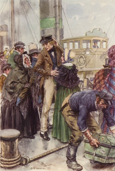 Ilustracja dla Martina Chuzzlewita autorstwa after Charles Edmund Brock