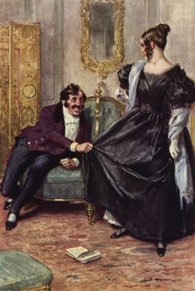 Ilustracja do Mikołaja Nickleby autorstwa after Charles Edmund Brock