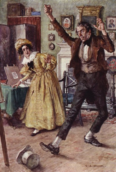 Ilustracja do Mikołaja Nickleby autorstwa after Charles Edmund Brock