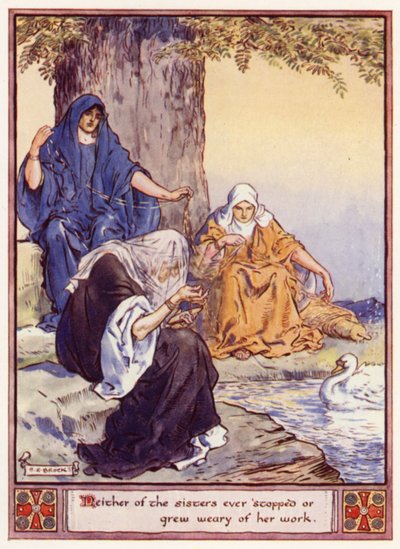 Żadna z sióstr nigdy nie przestała ani nie zmęczyła się swoją pracą autorstwa after Charles Edmund Brock