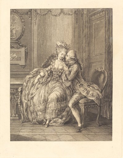 Naciskający kochanek autorstwa after Charles Eisen