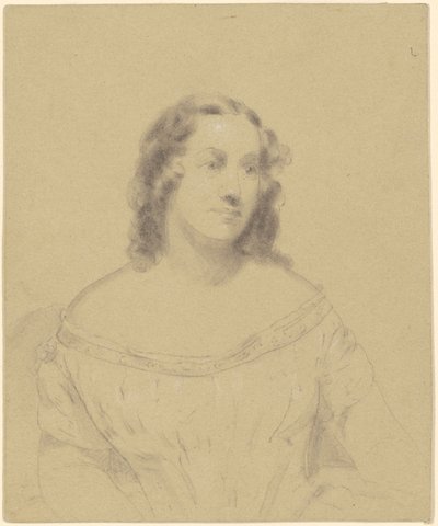 Pani Sylvanus D. Lewis (Estelle Anna Blanche Robinson) autorstwa after Charles Loring Elliott Seth Wells Cheney