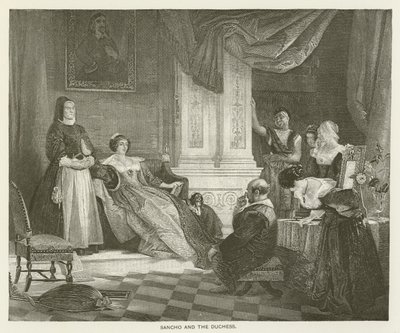 Sancho i księżna autorstwa after Charles Robert Leslie