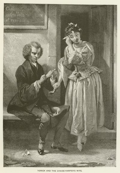 Yorick i żona Chaise-Vampers autorstwa after Charles Robert Leslie