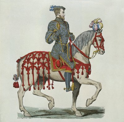 Henri II jako kapitan kawalerii domowej autorstwa after Chevignard