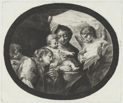 Dziewica i Dzieciątko z Aniołami autorstwa after Correggio Vivant Denon
