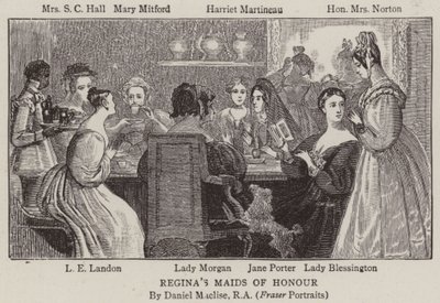 Reginas Maids of Honor autorstwa after Daniel Maclise