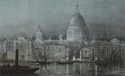 St Pauls z rzeki autorstwa after Donald Maxwell
