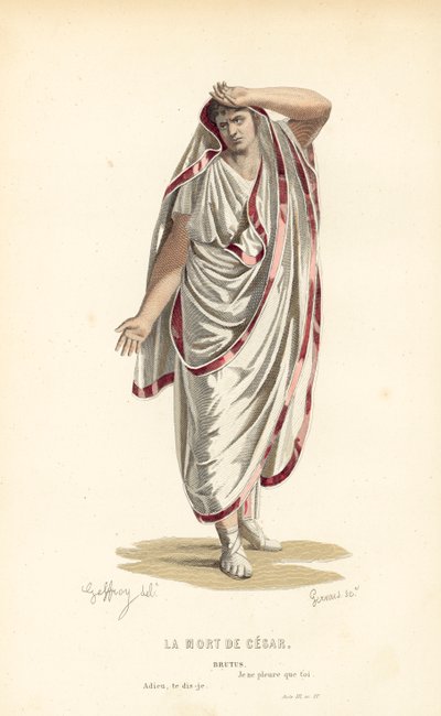 Śmierć Cezara, Brutus autorstwa after Edmond A.F. Geffroy