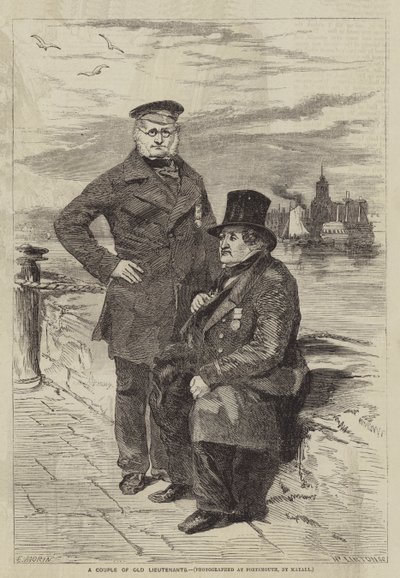 Para starych poruczników autorstwa after Edmond Morin