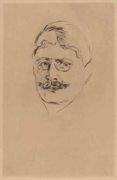 Knut Hamsun autorstwa after Edvard Munch