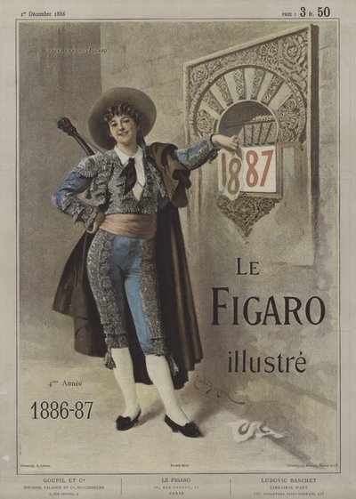 Okładka Le Figaro Illustre, 1 grudnia 1886 autorstwa after Emile Antoine Bayard