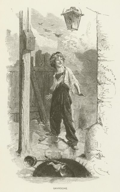 Gazeciarz autorstwa after Emile Antoine Bayard