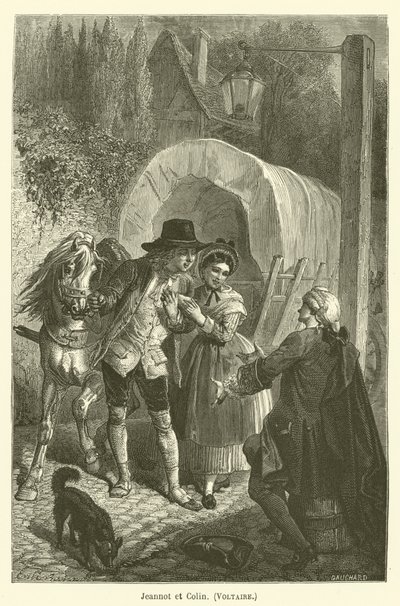 Jeannot i Colin, Voltaire autorstwa after Emile Antoine Bayard