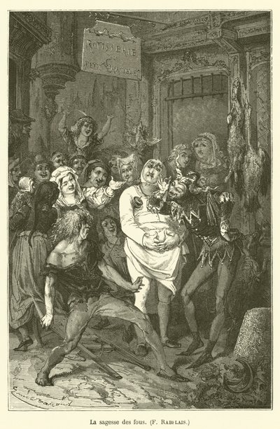 Mądrość głupców, F Rabelais autorstwa after Emile Antoine Bayard