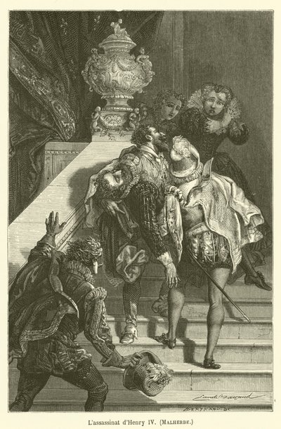 Lassassinat Henryk IV, Malherbe autorstwa after Emile Antoine Bayard