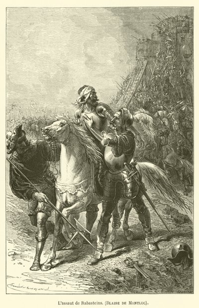 Lassaut de Rabasteins, Blaise de Montluc autorstwa after Emile Antoine Bayard