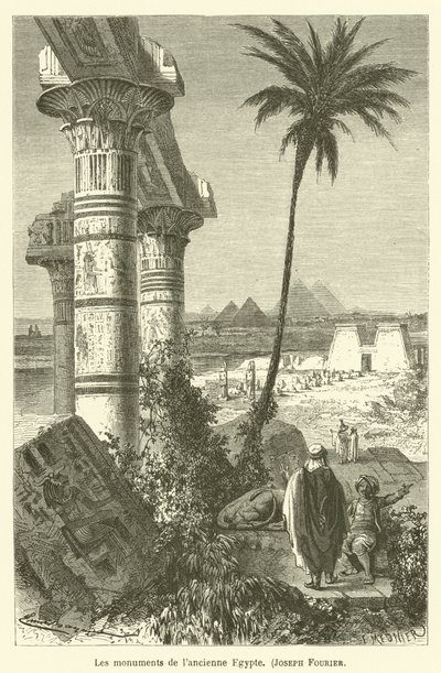 Zabytki starożytnego Egiptu, Joseph Fourier autorstwa after Emile Antoine Bayard