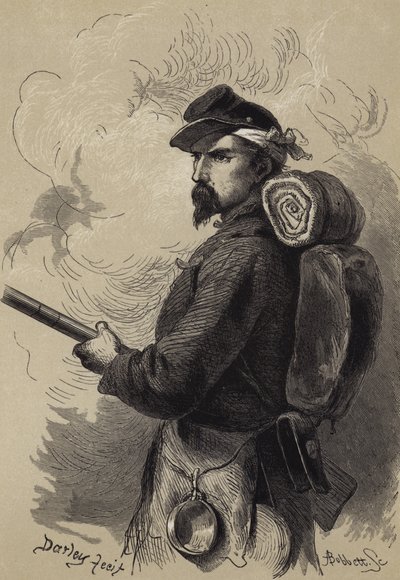 Żołnierz wojny secesyjnej autorstwa after Felix Octavius Carr Darley
