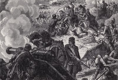Bitwa o Bunkrowe Wzgórze autorstwa after Felix Octavius Carr Darley