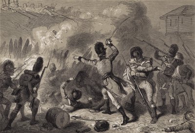 Brytyjczycy odparli w Fort Stephenson autorstwa after Felix Octavius Carr Darley