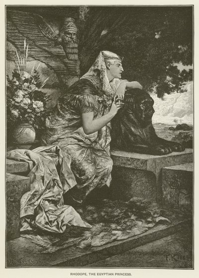 Rodop, egipska księżniczka autorstwa after Ferdinand Keller
