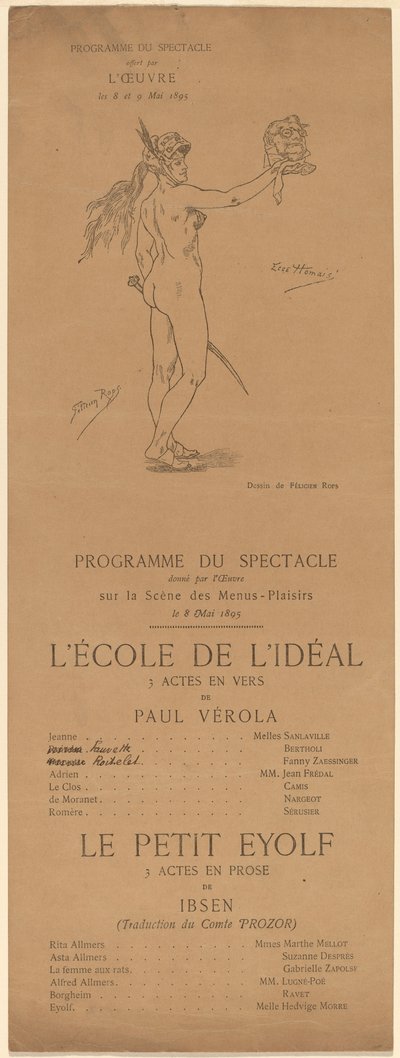 Szkoła Ideału; Mały Eyolf autorstwa after Félicien Rops