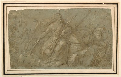 Płonące pokój atrybuty wojny autorstwa after Francesco Salviati