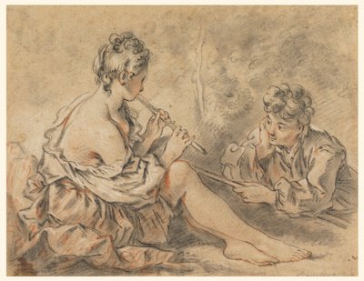 Pasterka Rurociąg do Pasterza autorstwa after Francois Boucher
