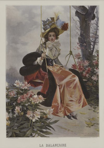Balancoire autorstwa after Francois Flameng