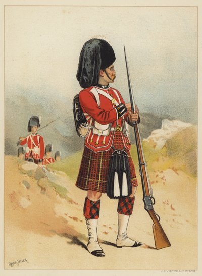 79., królowe są właścicielami Cameron Highlanders autorstwa after Frank Feller
