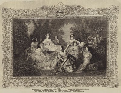Cesarzowa Francuzów i jej Damy Honorowe autorstwa after Franz Xaver Winterhalter
